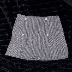Woven Gray Skirt